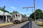 NJT Train # 427 arriving into the Millington Station with the out of service semaphore on the left